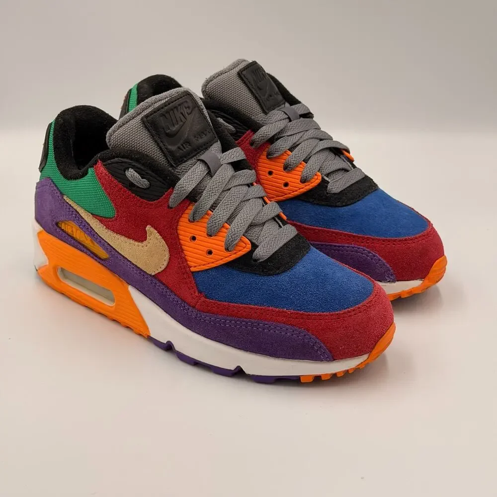 Nike Air Max 90 QS Viotech Multi-Color Sneakers CD0917-600 Size US 4 - Picture 6 of 7